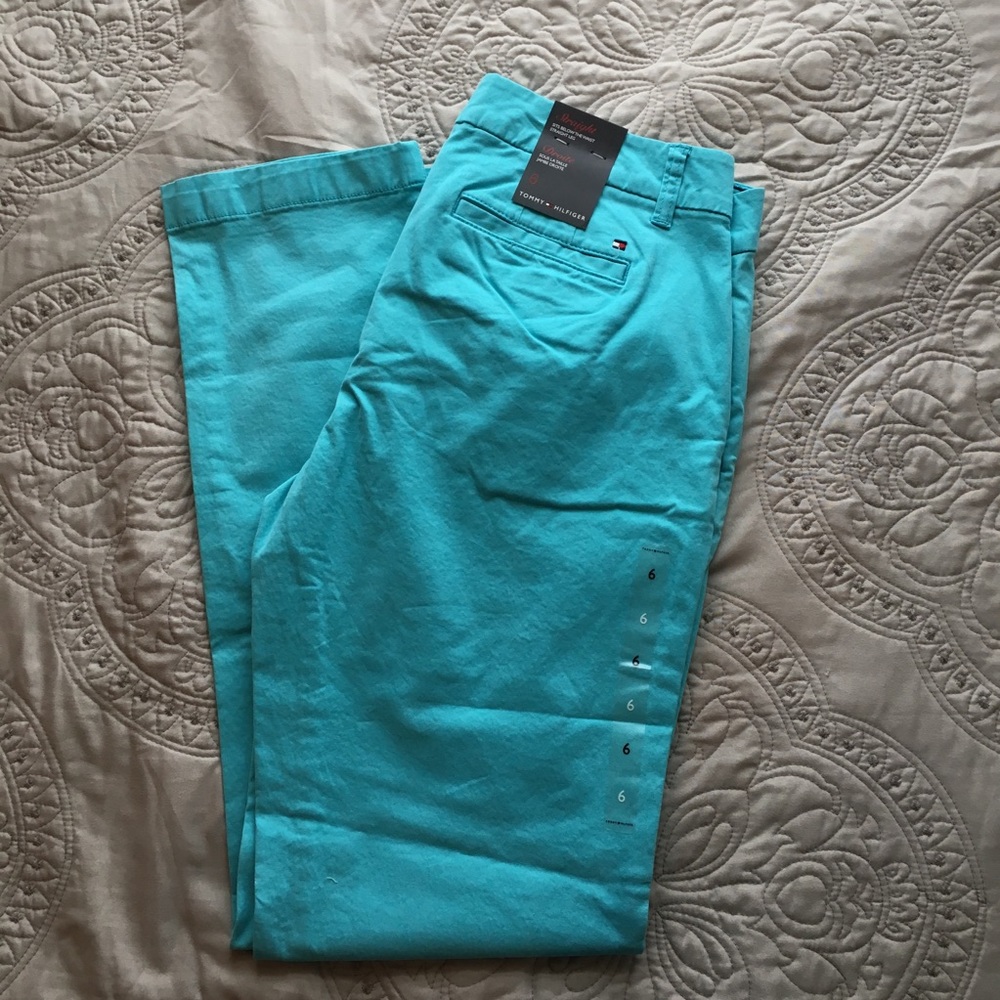 Tommy Hilfiger Teal Chino Pants